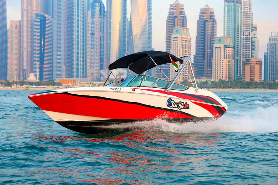 Dubai: Private Boat Tour - JBR/Burj Al Arab/Atlantis options - From Dubai Harbour into the Marina