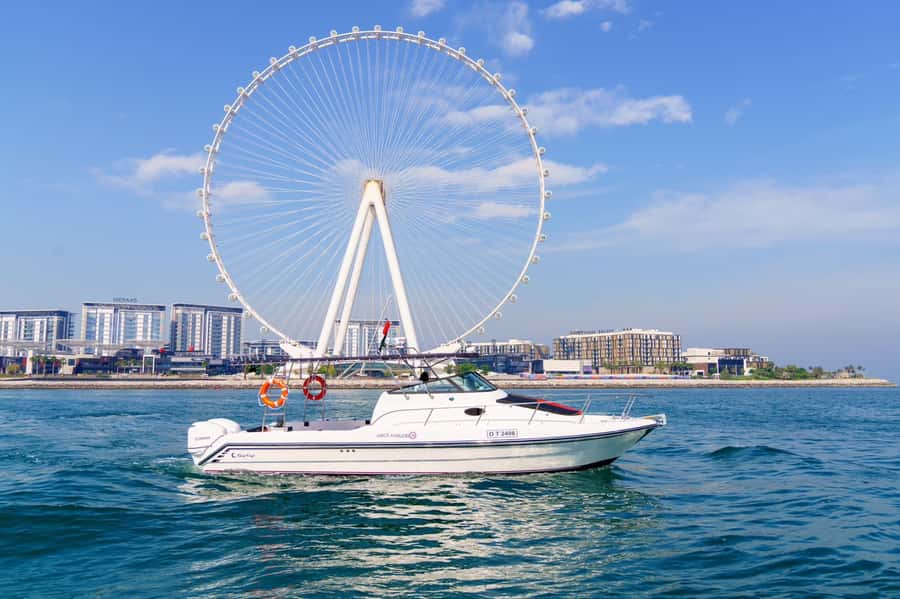 Dubai: Private Coastline Landmarks Mini-Yacht Tour - JBR Beach and Ain Dubai