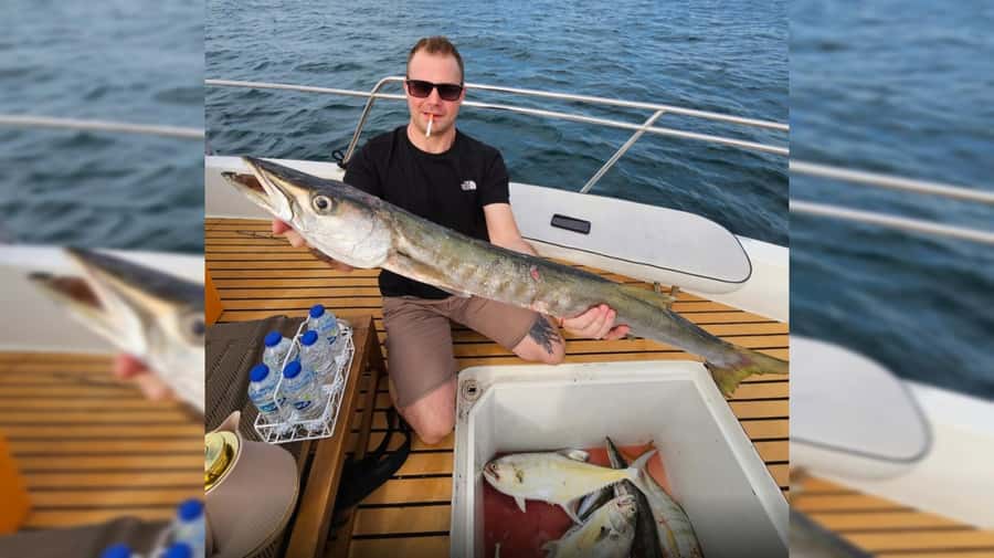 Dubai: Private Deep Sea Fishing Trip with BBQ of Catch - A private boat with room to spread out