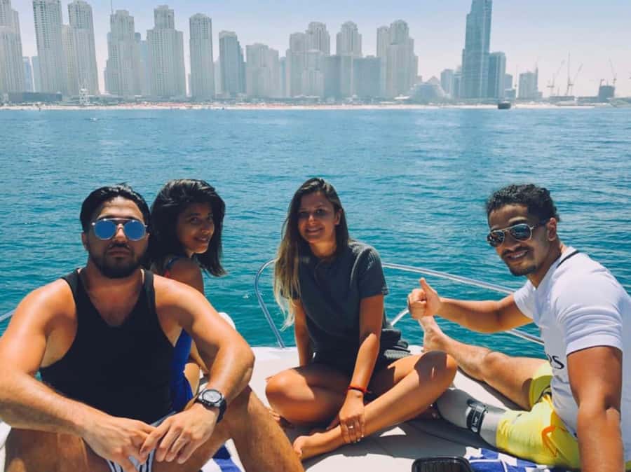 Dubai: Private Sea Escape Cruise - Swim, Tan & Sightsee - Burj Al Arab and the swimming stop