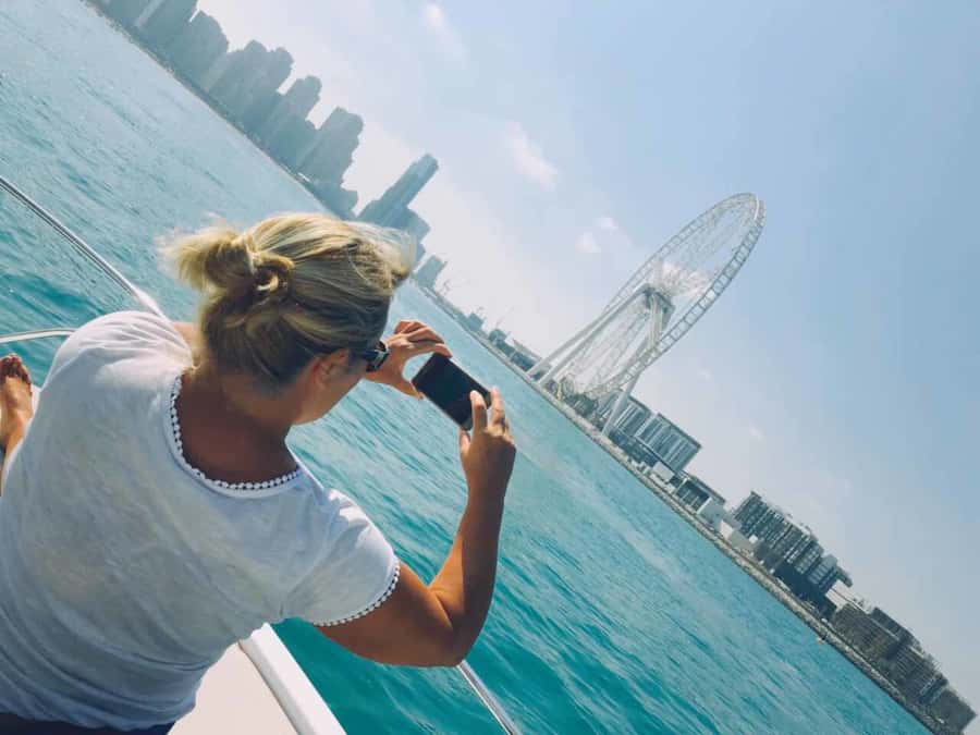 Dubai: Private Sea Escape Cruise - Swim, Tan & Sightsee - Music, food, shade, and comfort on board