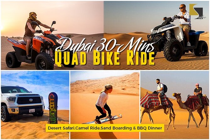 Dubai Quad Biking with Desert Safari - Thrilling ATV Ride Dubai - Dune driving and the sunset photo stop