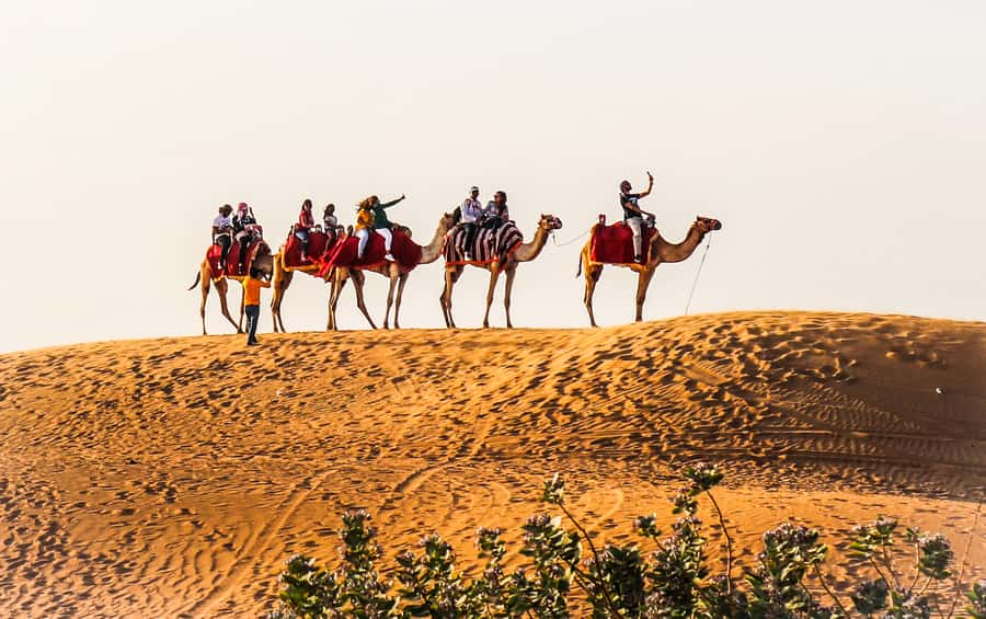 Dubai: Red Dune Safari, Quad Bike, Camel Ride, BBQ Dinner - The safari station and quad-bike choice