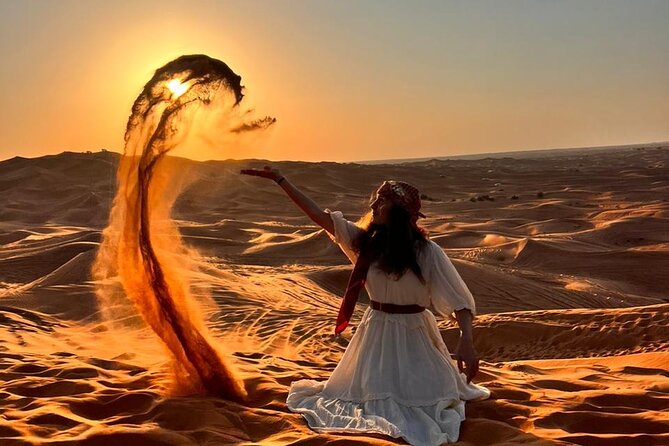 Dubai Red Dune Safari with Bedouin BBQ Dinner & Hotel Transfers - Camel ride, falconry, and henna at Al Awir