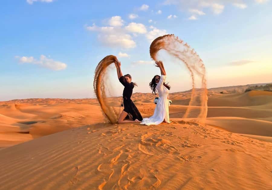 Dubai: Red Dunes Evening Quad Bike, Dune Blast with BBQ - The three-hour evening camp