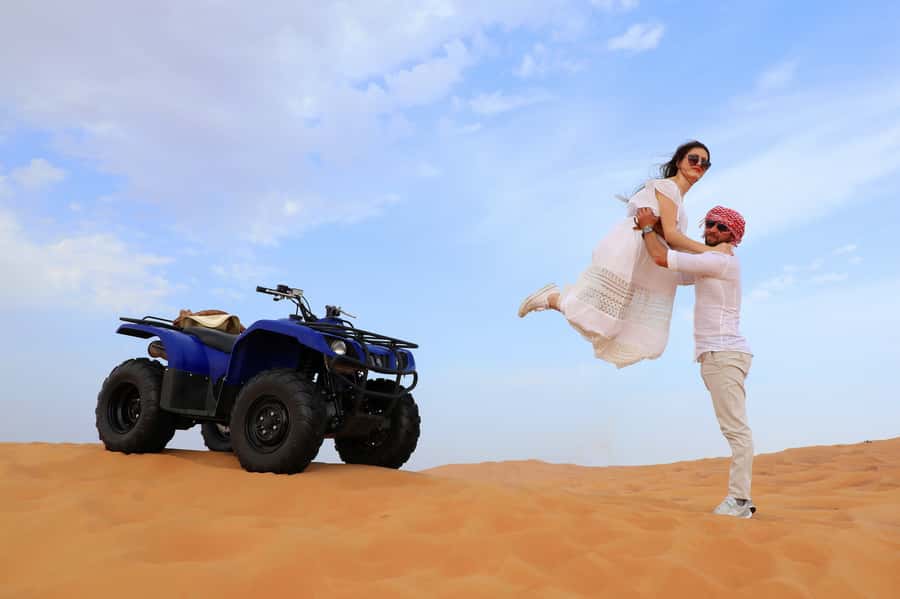 Dubai: Red Dunes Quad Bike with Sandboarding, Camels and BBQ - Why Lahbab’s red dunes make this tour different