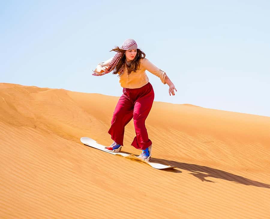 Dubai: Sandboarding, Camel Ride and Red Dune Bashing - The 4x4 ride across steep red dunes