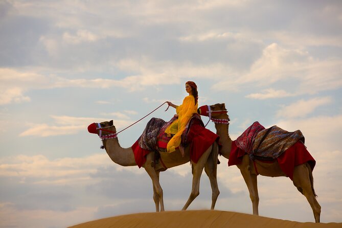Dubai Self-drive Quad Bike, Sand Boarding, Camels & Refreshments - Getting ready for an hour on the quad bike