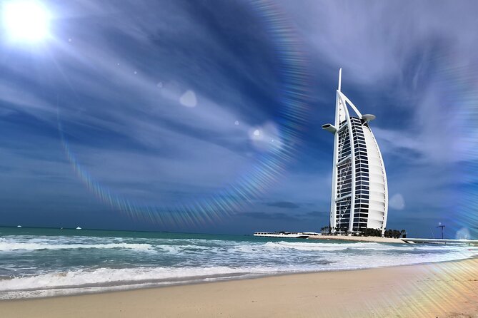 Dubai Semi Private Sightseeing Tour With Burj Khalifa Ticket - Souk Madinat and the Burj Al Arab view