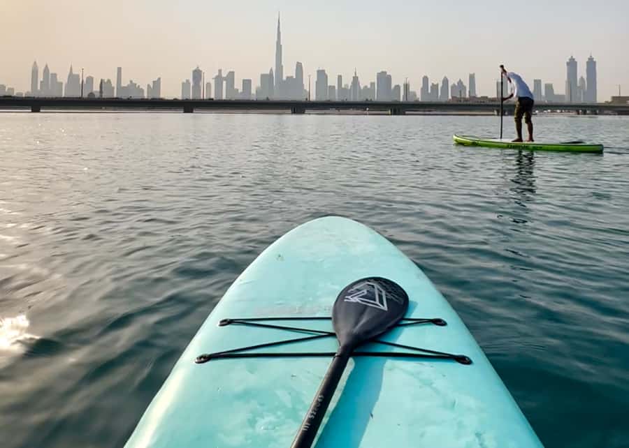 Dubai: Stand-Up Paddle Boarding with Burj Khalifa View - Price and value at $37
