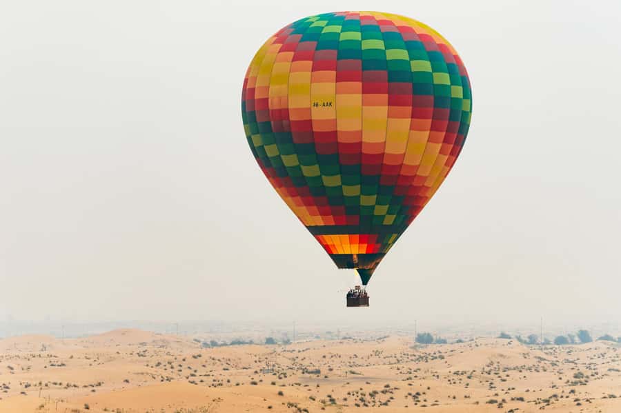 Dubai: Sunrise Balloon Flight with Camel Ride & Breakfast - The sunrise flight over the desert reserve