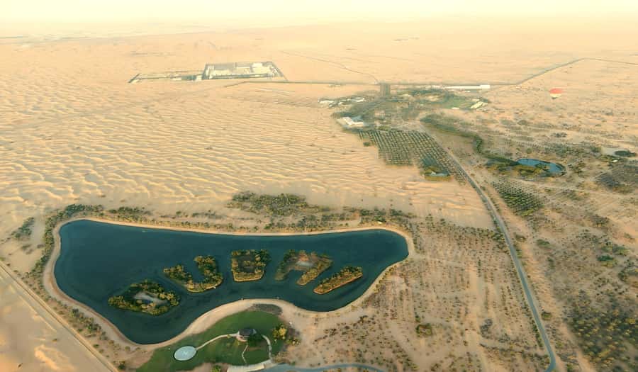 Dubai: Sunrise Balloon Flight with Camel Ride & Breakfast - The camel ride and falcon photographs