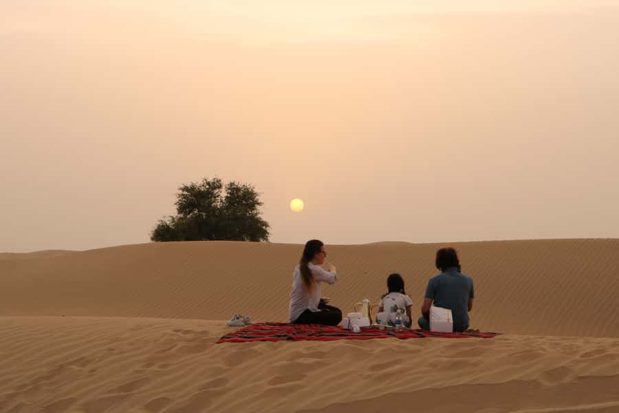 Dubai: Sunrise Desert Jeep Safari with Wildlife Experience - Al Qudra Lakes and a breakfast with a view