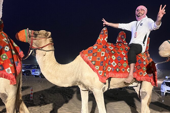 Dubai Sunrise / Morning private safari tour - Camel riding gives the morning a slower rhythm
