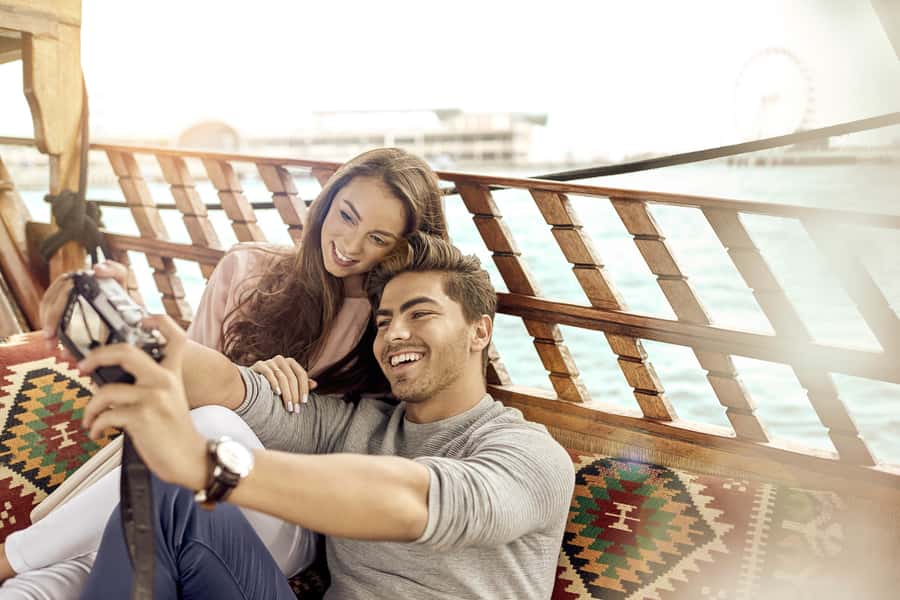 Dubai: Sunset Cruise on Traditional Boat & Emirati High Tea - Finding the boat at Dubai Festival City Mall