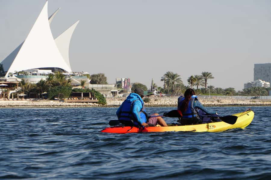 Dubai: Sunset/Night Dubai Creek Kayak Tour - The safety briefing before you push off