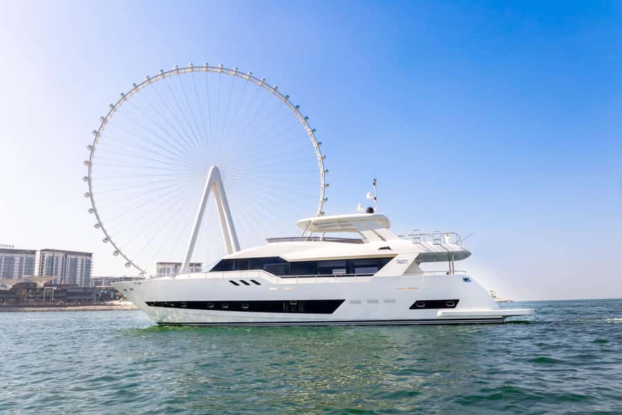 Dubai: The Luxury Yacht Tour with Live BBQ Option - The yacht, crew, and onboard setup