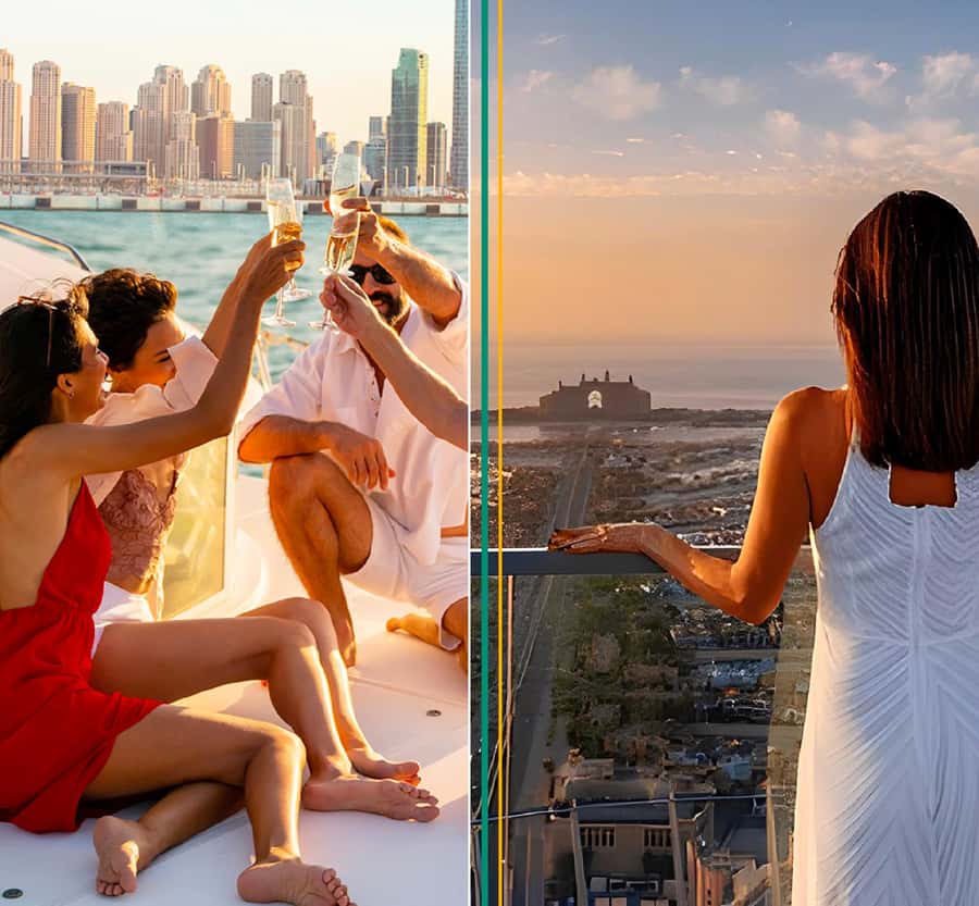 Dubai: The View At The Palm Ticket & 1.5 Afternoon Yacht - The View at the Palm puts Palm Jumeirah below your feet