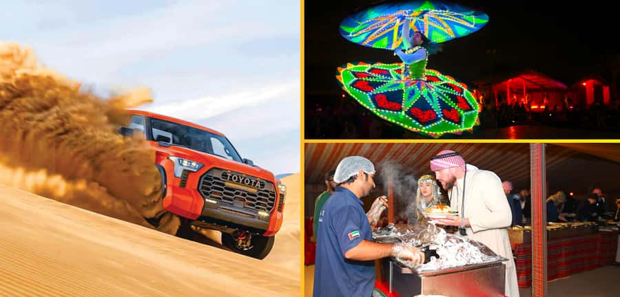 Dubai: Tour with BBQ Dinner, Camel Ride, & Traditional Show - Choose between a calm camp visit and a longer safari