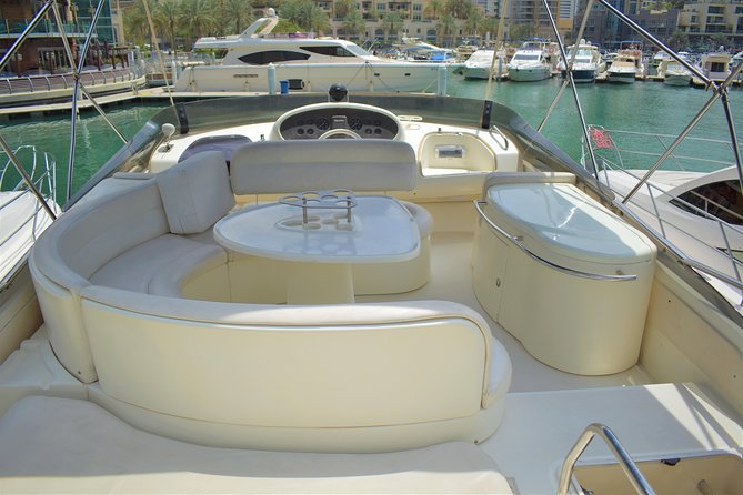 Dubai Yacht Rental - Book 58 ft Private Yacht up to 28 persons - The crew and onboard comfort