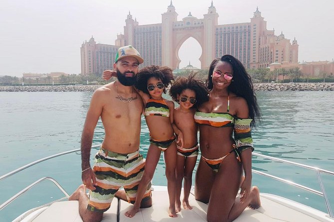 Dubai Yacht Sea escape Cruise, Swim, Tan & Sightsee! - The swim stop and time to relax