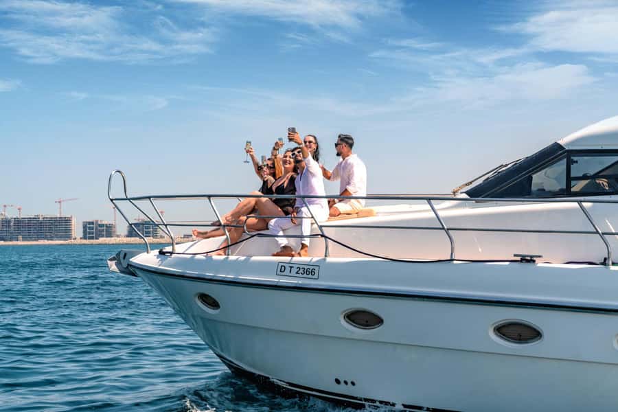 Dubai Yacht Tour - Boat Trip upto 12 guests Private event - Palm Jumeirah and Atlantis need more time