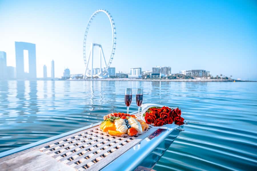 Dubai Yacht Tour - Boat Trip upto 12 guests Private event - Umm Suqeim and Burj Al Arab views
