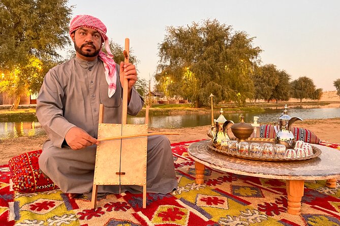 Evening Camel Caravan, Bedouin Dinner with Al Marmoom Oasis - From Dubai traffic to the Al Marmoom desert