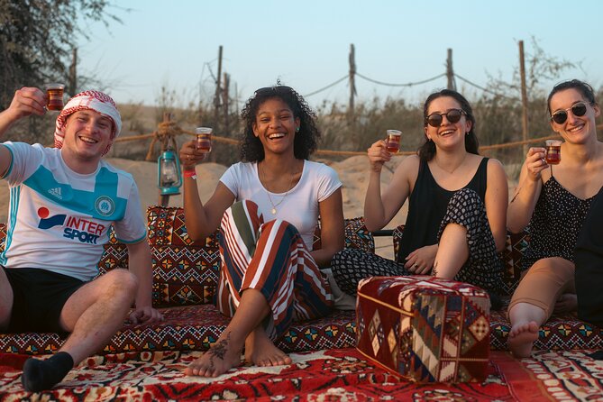 Evening Camel Caravan, Bedouin Dinner with Al Marmoom Oasis - Dinner, entertainment, and the dark desert sky