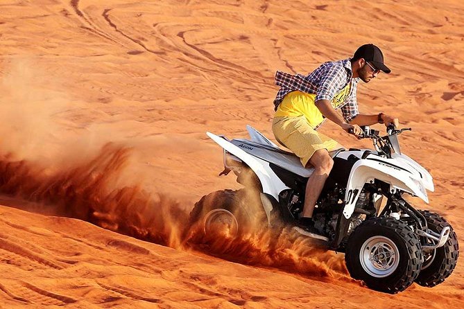 Evening Desert Adventure: Quad Biking, Sandboarding & Camel Ride - Key points at a glance