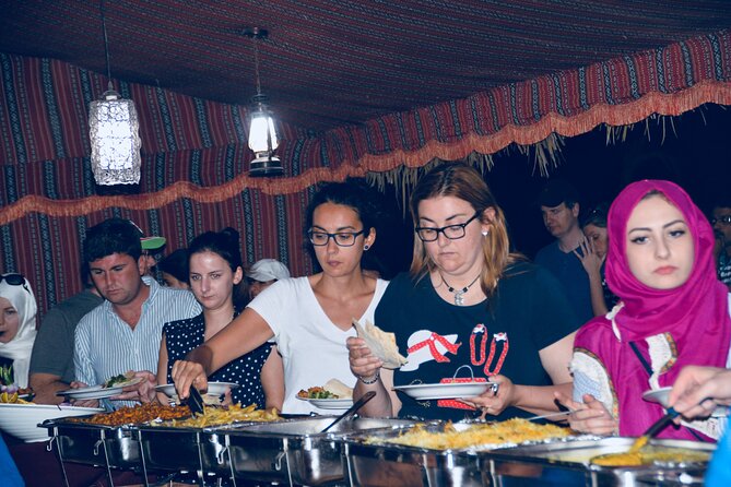 Evening Desert Safari Abu Dhabi with Hot BBQ Dinner - What arrives at the hot BBQ dinner