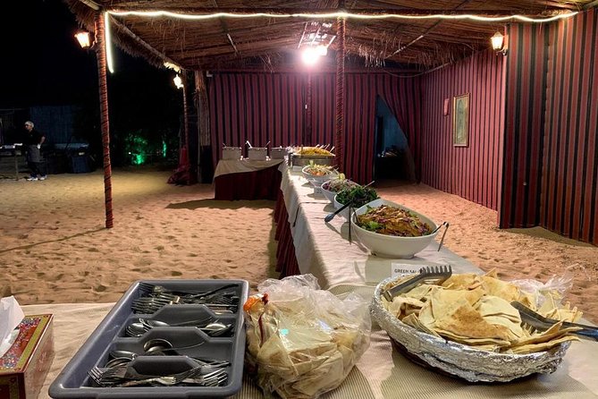 Evening Desert Safari BBQ Dinner With Quad Bike & Sand boarding - Sandboarding with a view