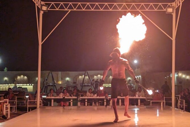 Evening Desert Safari Camel Ride Live Shows Shisha Dinner - From Dubai pickup to Lahbab’s red dunes