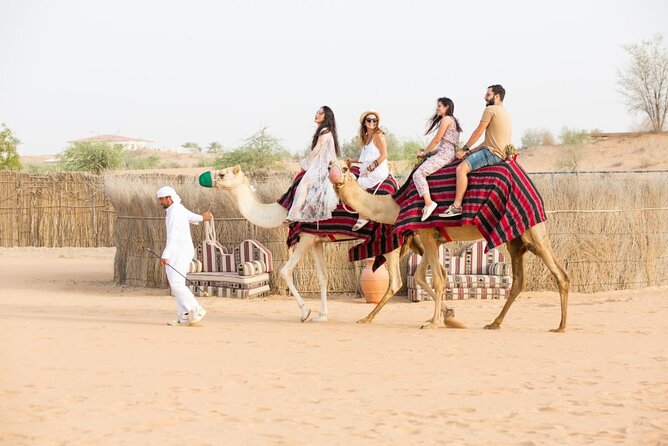 Evening Desert Safari Dubai with BBQ Dinner & Shows - The camel ride and Bedouin-style camp