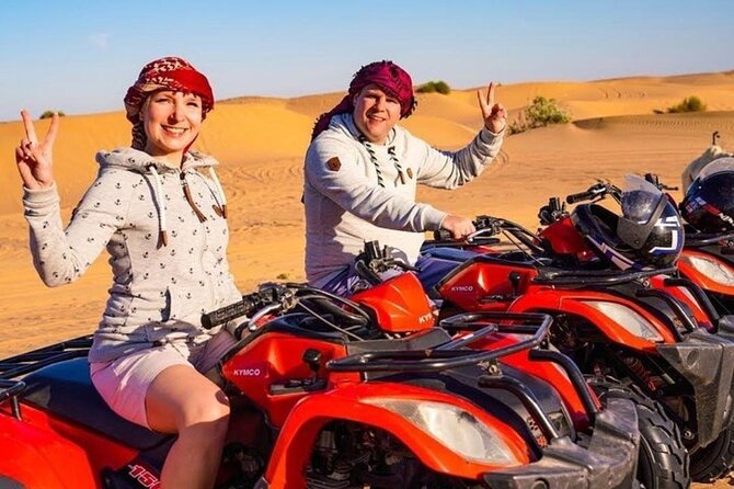 Evening Desert Safari from Dubai with Quad Bike Ride - Dune bashing and the high-dune photo stop