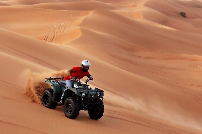 Evening Desert Safari with ATV Quad Bike Dune Bashing BBQ Dinner - The ride from Dubai to the red dunes