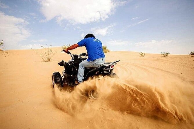 Exciting Morning Desert Safari & Thrilling Quad Bike Ride - Dune bashing across the golden sand