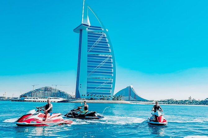 Exclusive 1HR Jet Ski Tour- Burj al Arab & Atlantis - Getting comfortable on the jet ski