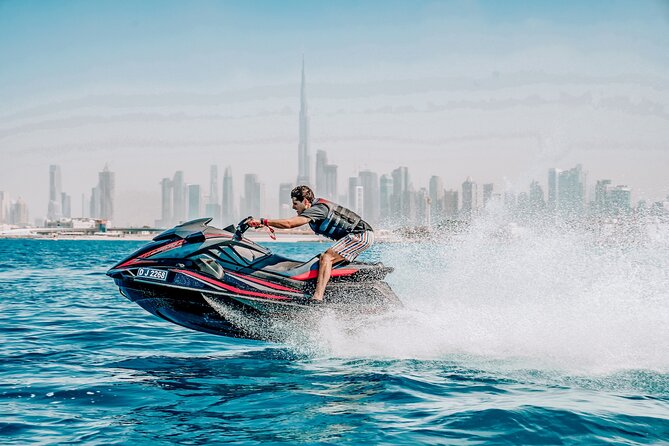 Exclusive 2HR Jet Ski TOUR-JBR & BLUEWATERS-ATLANTIS-BURJ AL ARAB - The safety briefing and first minutes on the water