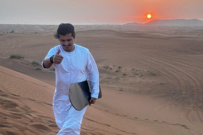 Experience Dubai Best Red Dune Evening Desert Safari BBQ Dinner - Lahbab’s red dunes and the main dune-bashing run