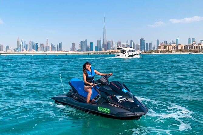Fastest Jet Ski with Dubai Skyline, Burj Al Arab Views and Juice - From Jumeirah Fishing Harbor to open water