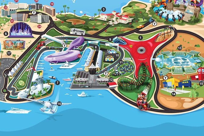 Ferrari World Abu Dhabi Admission Tickets (optional) - Formula Rossa and Flying Aces set the pace