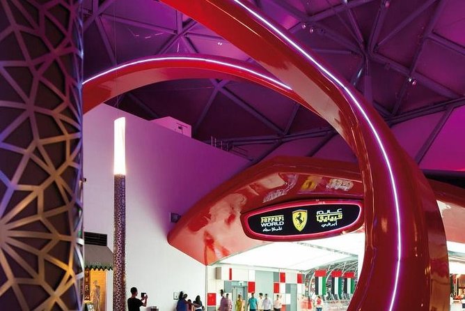 Ferrari World Abu Dhabi Admission Tickets (optional) - Choosing one, two, or three Yas Island parks