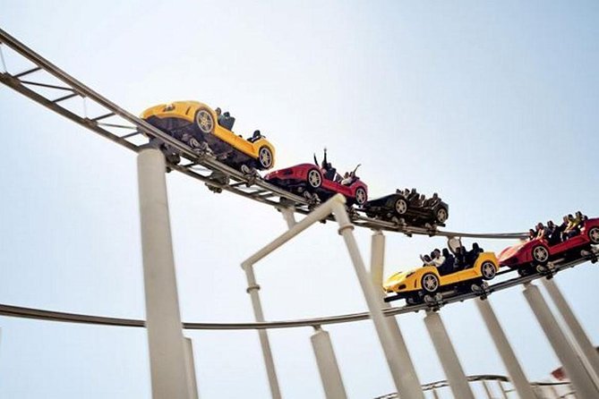 Ferrari World Entrance ticket - The second coaster and the high-speed attractions