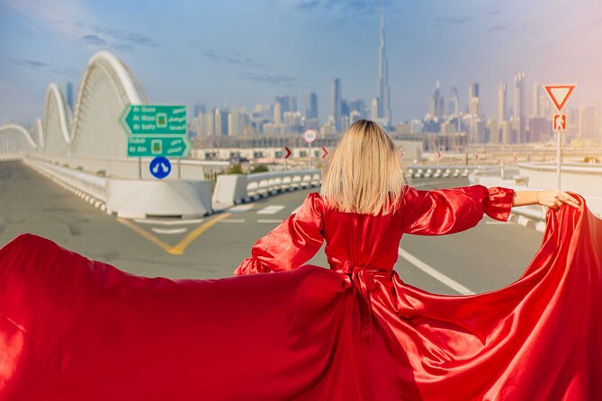 Flying Dress Photoshoot in Dubai - What you receive after the camera stops