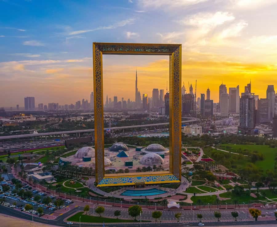 From Abu Dhabi: Dubai City Tour with Frame & Abra Boat Ride - The Museum of the Future from the outside
