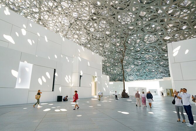From Dubai: Abu Dhabi Premium Full-Day Sightseeing Tour & Louvre - Louvre Abu Dhabi under the great dome