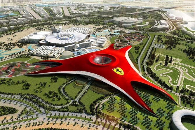 From Dubai: Ferrari World Return Shared Transfer Service - Arriving at Yas Island after 70 minutes