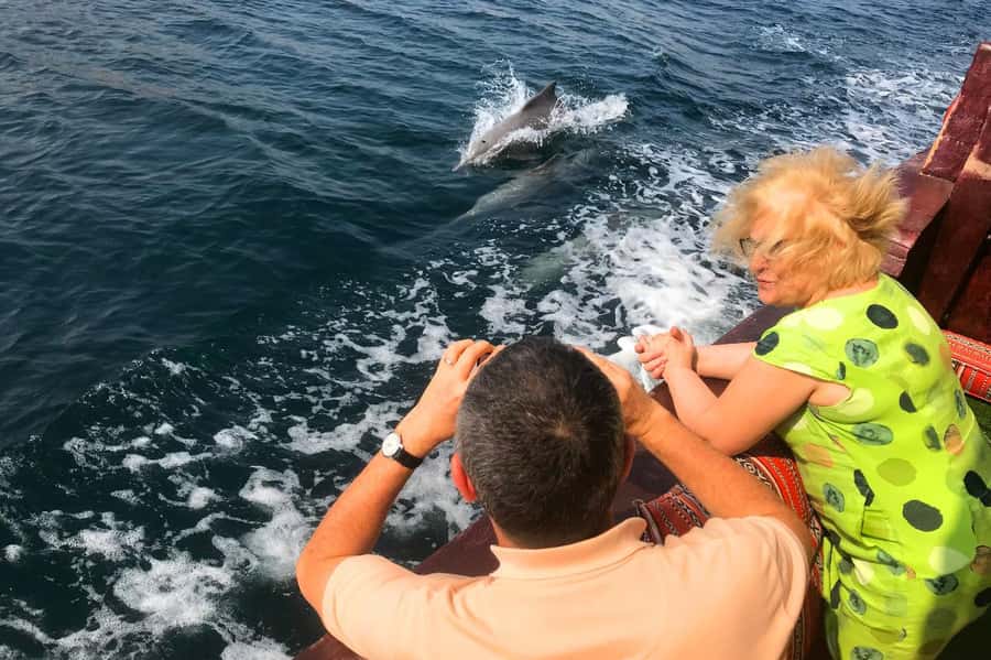 From Dubai/Sharjah/RAK: Dibba Musandam Trip & Dhow Cruise - Boarding the dhow at 10:00 am
