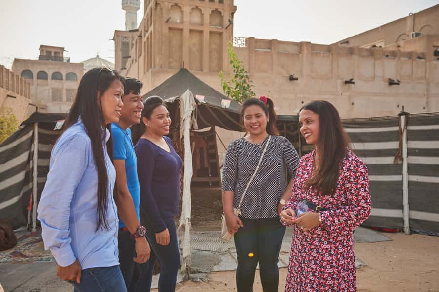 Historic Forts, Boats and Pearls of Old Dubai Walking Tour - Meeting outside Arabian Tea House